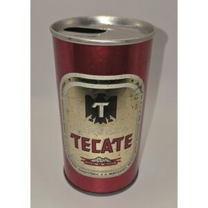 Vintage Tecate Beer Can 340ml Mexico Empty Pull Tab Aluminum Breweriana -908/A3